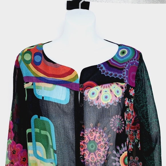 Desigual Multicolor Patterned Blouse - Picture 2 of 7